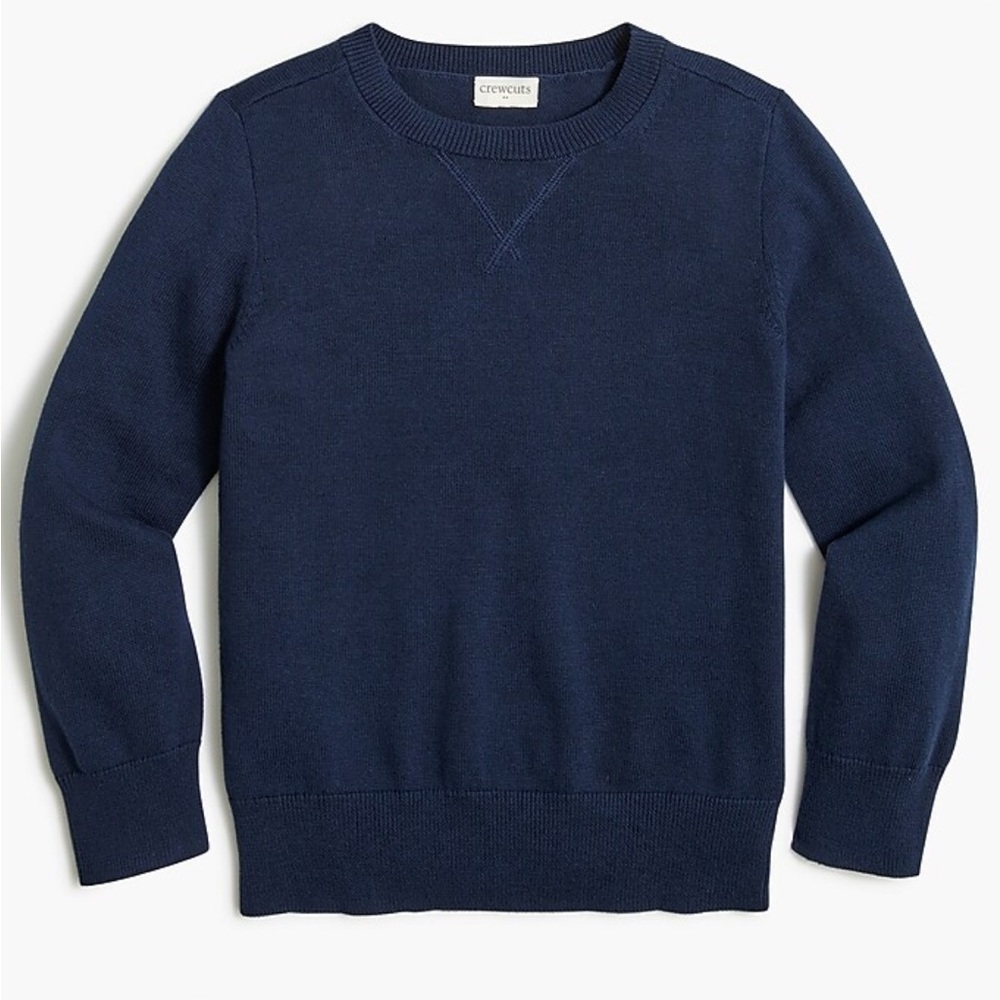 Crewcuts Boys' cotton crewneck sweater in Navy, XS (4/5)